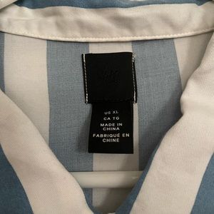 Striped Casual Button Down